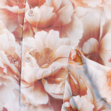 Detailed shot of the Plush Petals shirt pattern